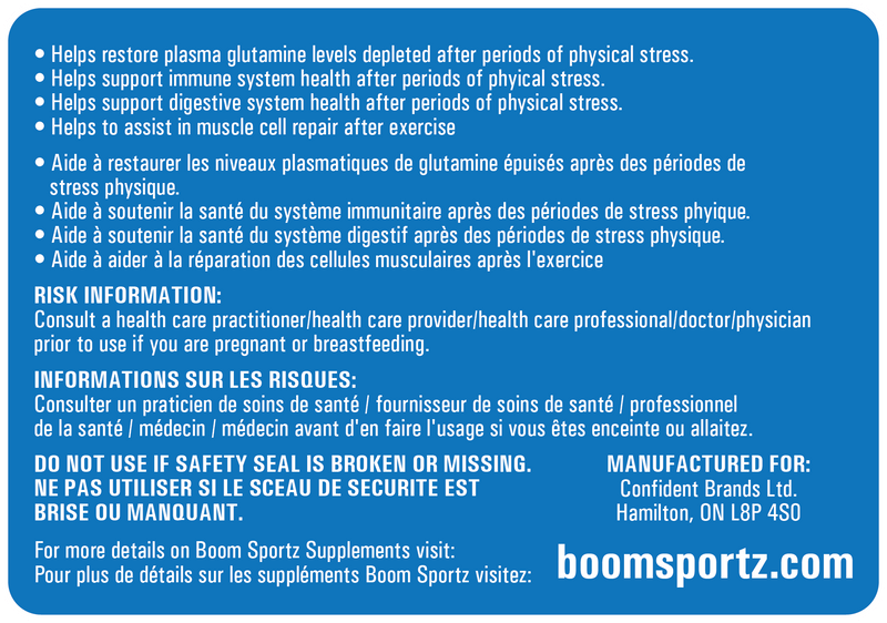 BOOM SPORTZ - Glutamine (1100g) Sports Supplement Boom Sportz 