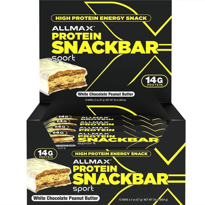 Allmax - Protein Snackbar (12 Bars) Protein bar Allmax White Chocolate Peanut Butter 