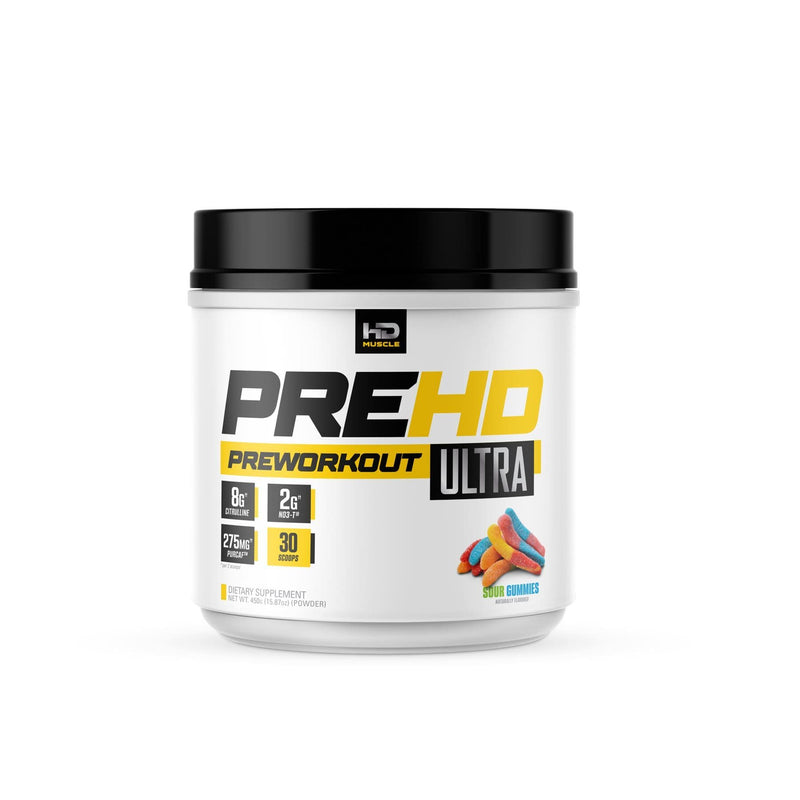 HD Muscle - PreHD Preworkout Ultra Pre Workout HD Muscle Sour Gummies 