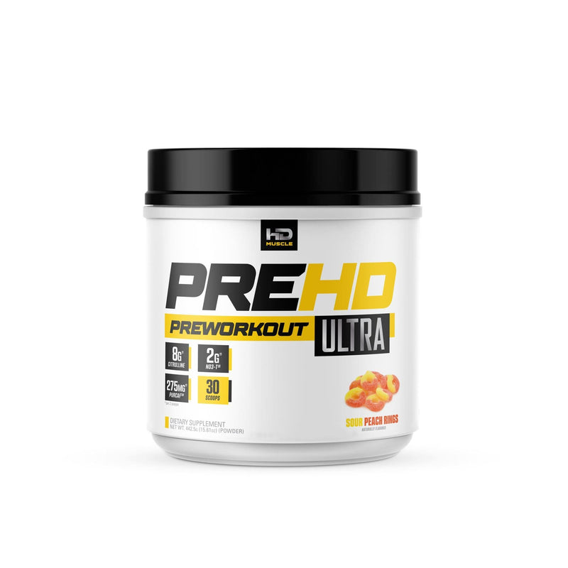HD Muscle - PreHD Preworkout Ultra Pre Workout HD Muscle Sour Peach Rings 