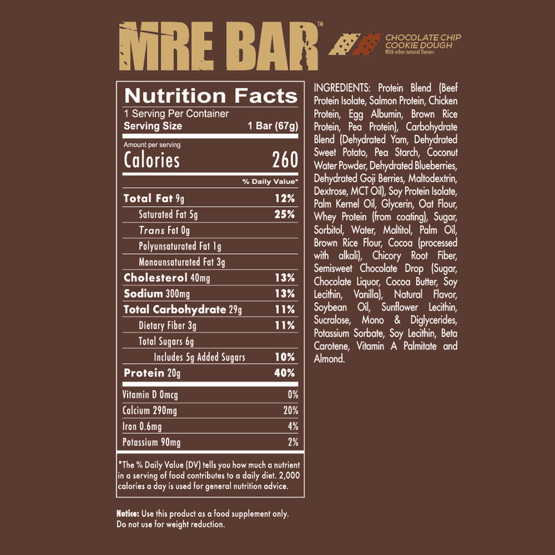 Redcon1 Snack Foods Redcon1 - MRE Bar (Box Of 12)