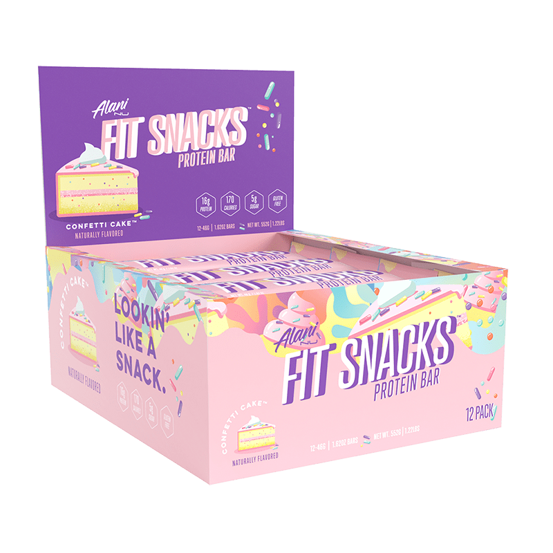 Alani Nu Snack Foods Conffetti Cake Alani Nu Fit Snacks Protein Bar (12 Pack)