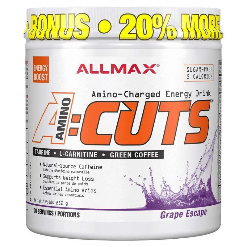 Allmax - Acuts Amino Charged Energy Drink (252g) Allmax Grape Escape 