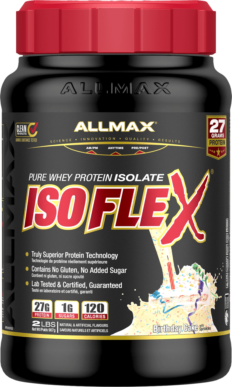 Allmax Whey Isolate Protein Birthday Cake Allmax - Isoflex Whey Isolate Protein (2lb)