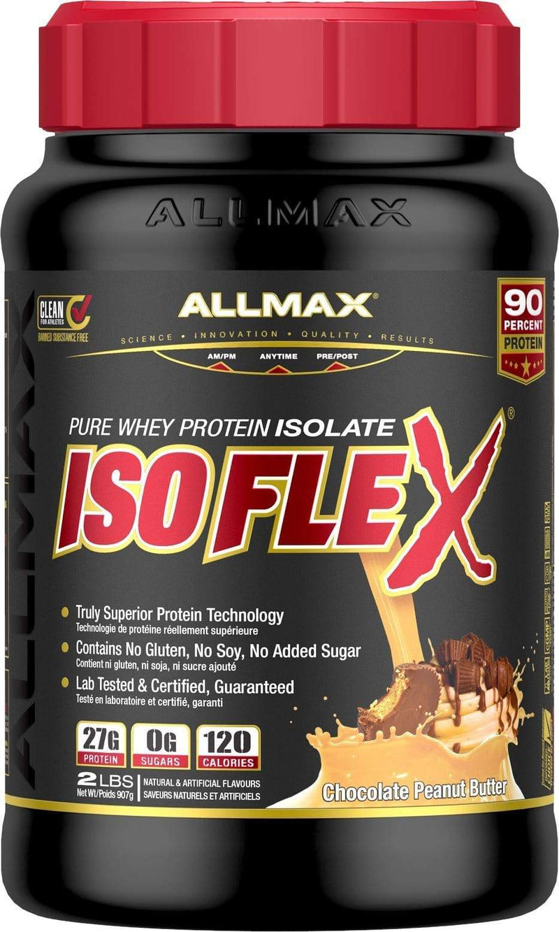 Allmax - Isoflex Whey Isolate Protein (2lb) Whey Isolate Protein Allmax Chocolate Peanut Butter 
