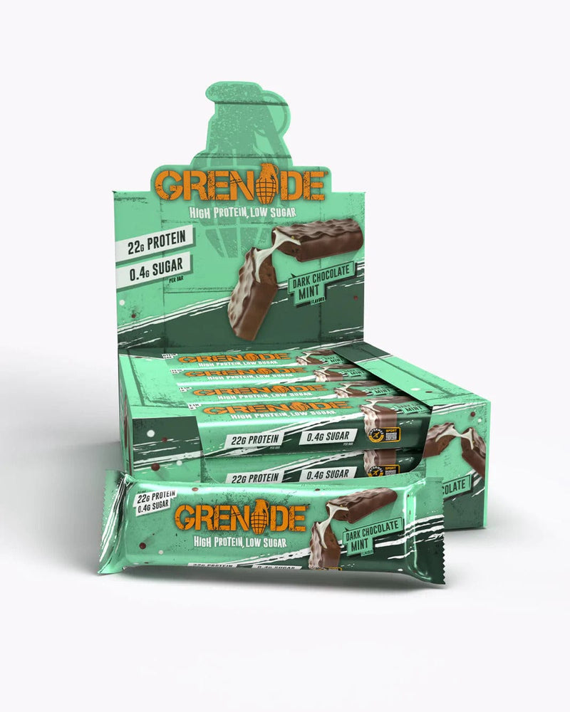 Grenade protein snack bar Dark Chocolate Mint Grenade - Carb Killa 20g Protein Bar (Box of 12 x 60g)