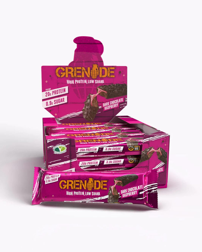 Grenade protein snack bar Dark Chocolate Raspberry Grenade - Carb Killa 20g Protein Bar (Box of 12 x 60g)