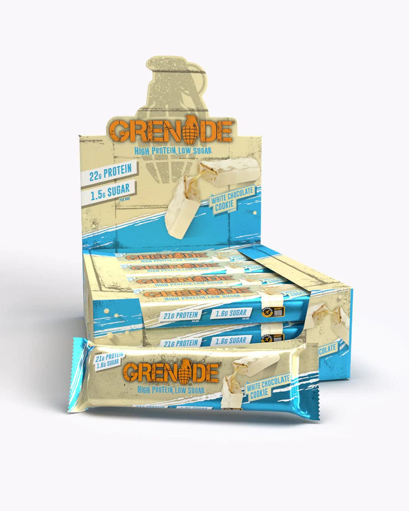 Grenade protein snack bar White Chocolate Cookie Grenade - Carb Killa 20g Protein Bar (Box of 12 x 60g)