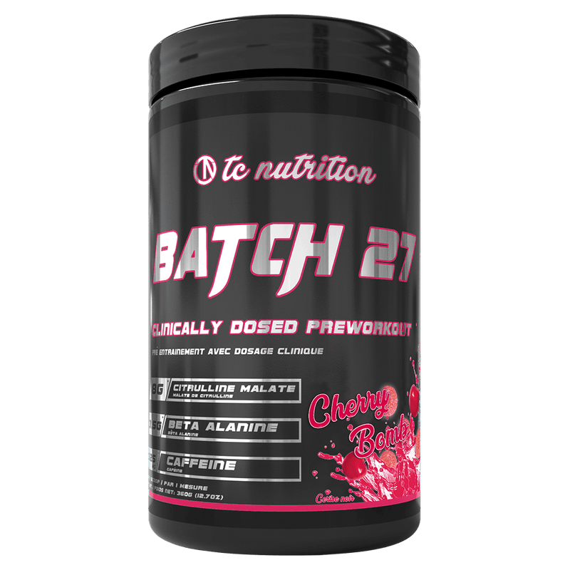 TC NUTRITION Pre Workout Cherry Bomb TC Nutrition - Batch 27 PreWorkout