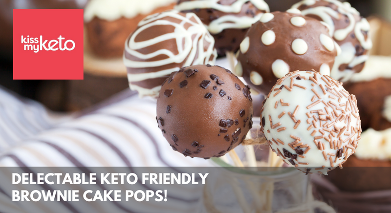 Delectable Keto Friendly Brownie Cake Pops!