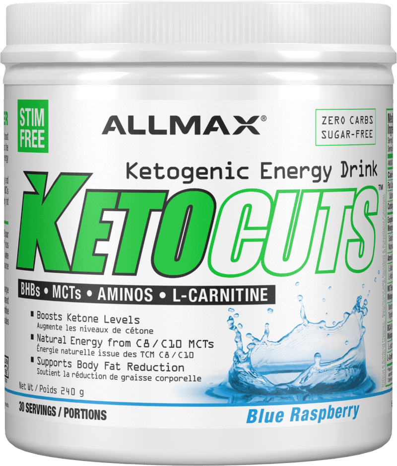 Allmax Ketones Blue Raspberry Allmax - KetoCuts Ketogenic Energy Drink (30 Servings)