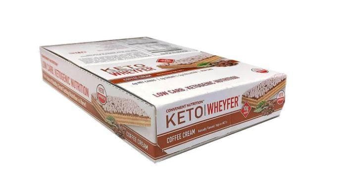 Convenient Nutrition - Keto Wheyfer Box of 10 Bar Convenient Nutrition Coffee Cream 