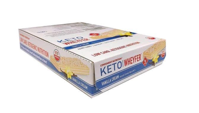 Convenient Nutrition - Keto Wheyfer Box of 10 Bar Convenient Nutrition Vanilla Cream 