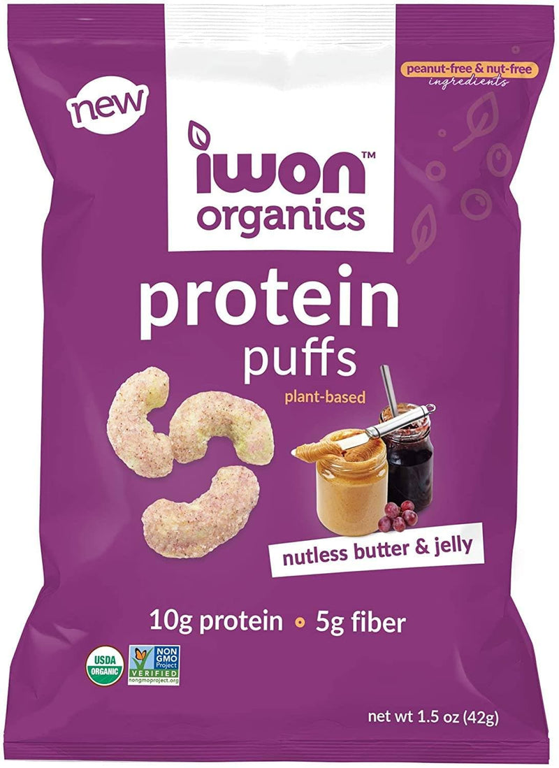 Iwon Organics - Protein Puffs 42g (Single Bags) Snack Foods iWon Organics Nutless Butter & Jelly 