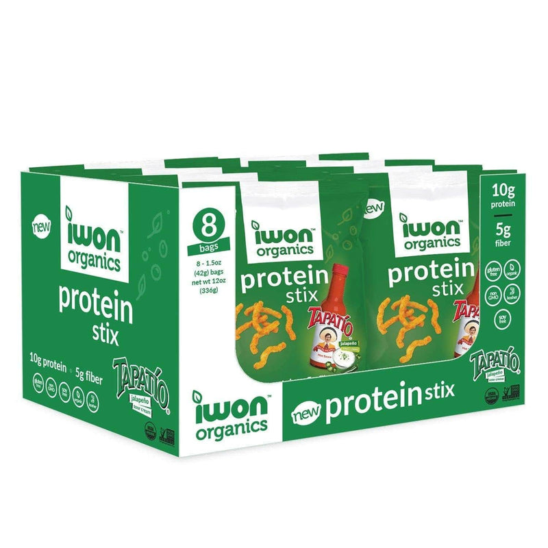 Iwon Organics - Protein Stix 42g (Box Of 8) Snack Foods iWon Organics Jalapeno Sour Cream 