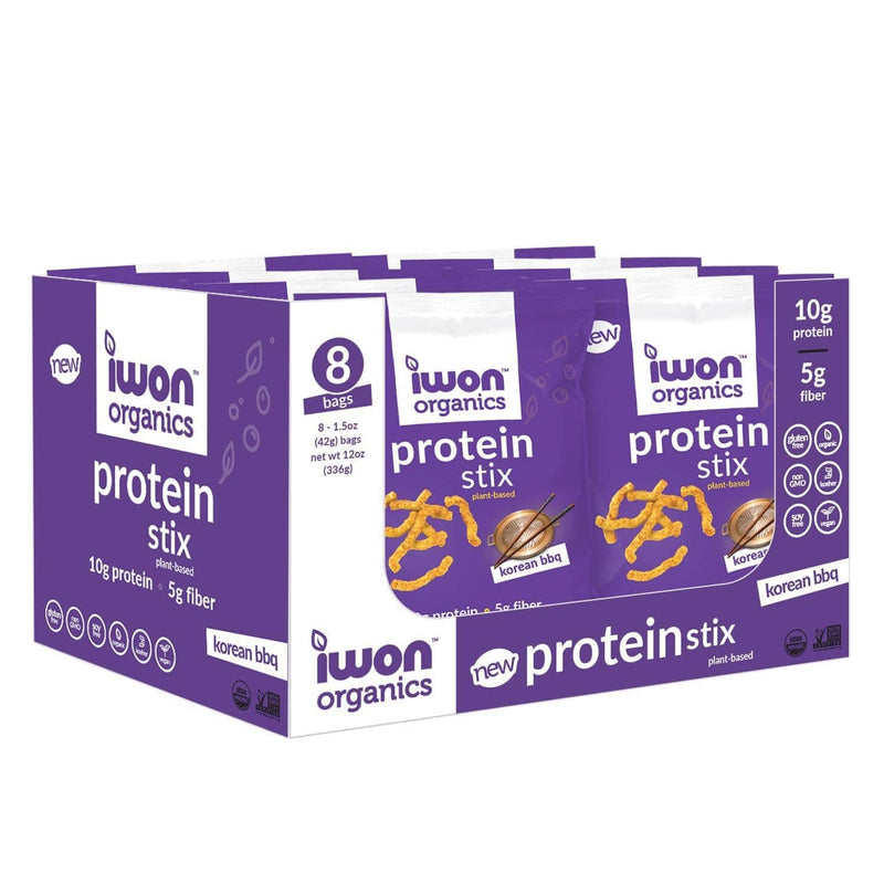 Iwon Organics - Protein Stix 42g (Box Of 8) Snack Foods iWon Organics Korean BBQ 
