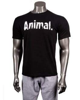 Animal Athletic Cut Black Tee clothing Fitdeals.ca M 