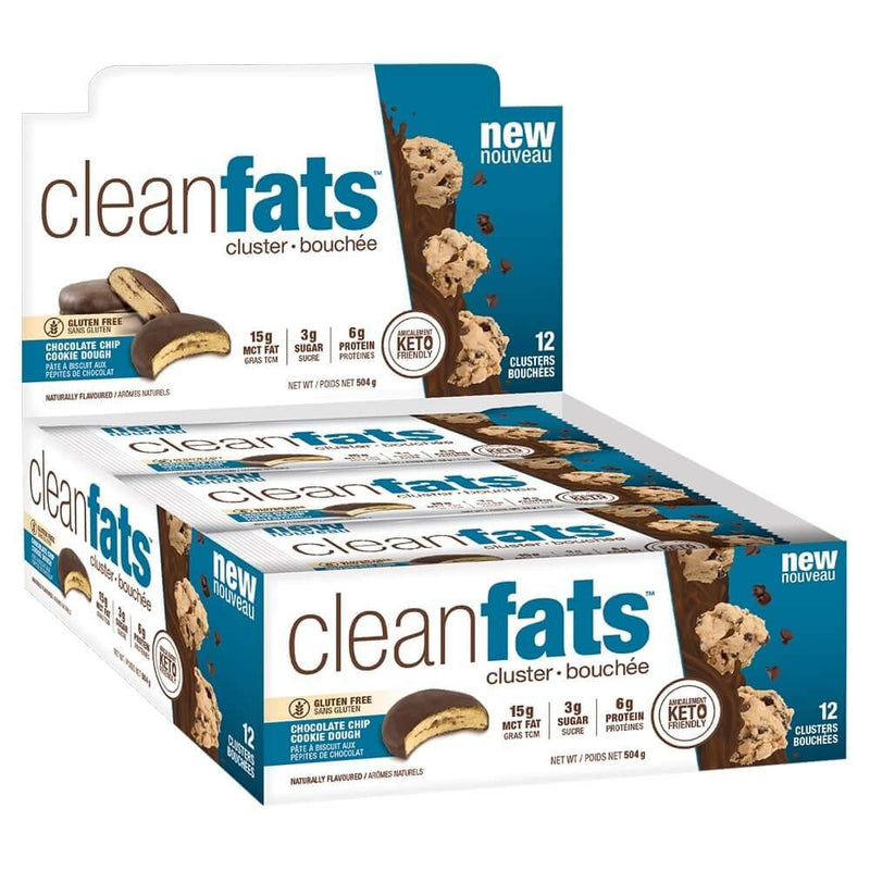 Nutraphase - Clean Fats (12 bars) protein snack bar Nutraphase Chocolate Chip Cookie Dough 