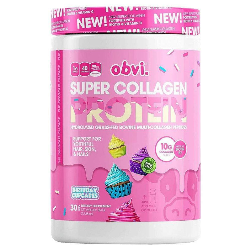 Obvi- Super Collagen Protein Collagen Protein obvi Birthday Cupcake 