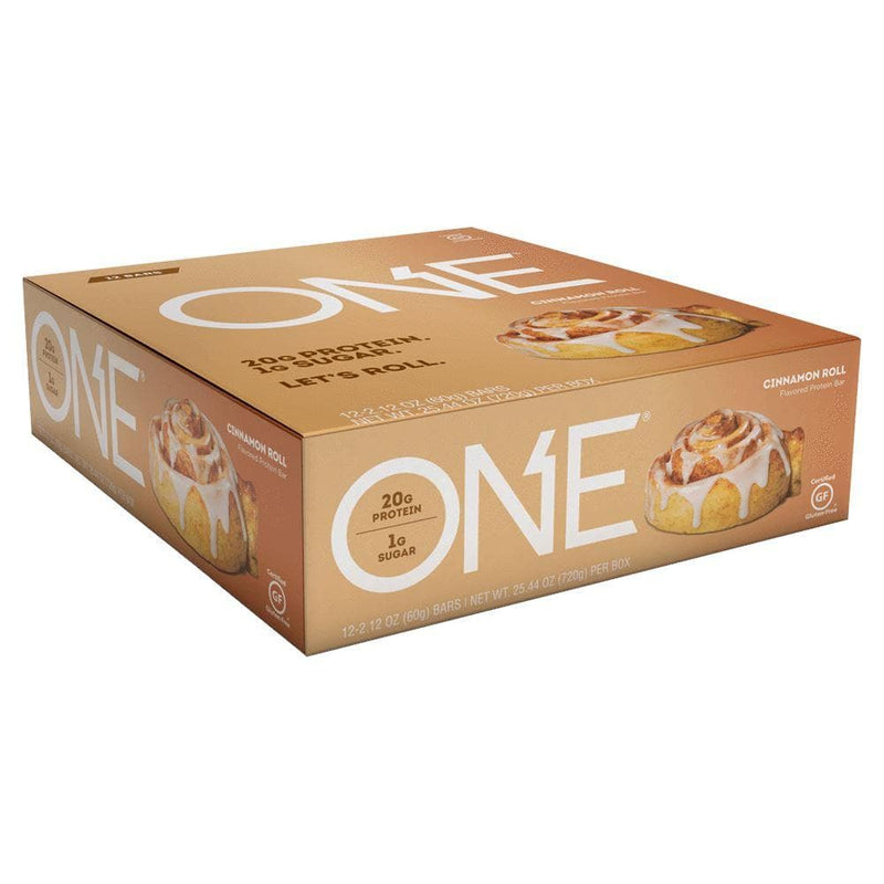 One - 24 Pack One Bar (Assorted Flavours) Protein bar One Bar Cinnamon Roll 