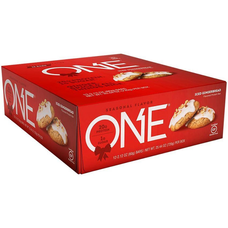 One Bar Protein bar Iced Gingerbread One Bar - 12 pack (Assorted Flavours)