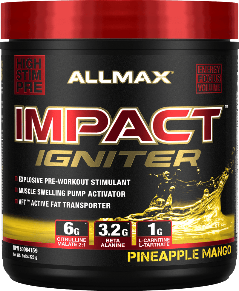 Allmax Pineapple Mango Allmax Impact Igniter PreWorkout (328g)