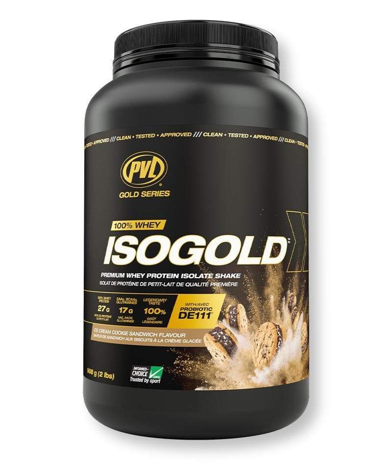PVL - IsoGold Whey Isolate Protein (2lb) Whey Isolate Protein PVL Ice Cream Cookie Sandwich 