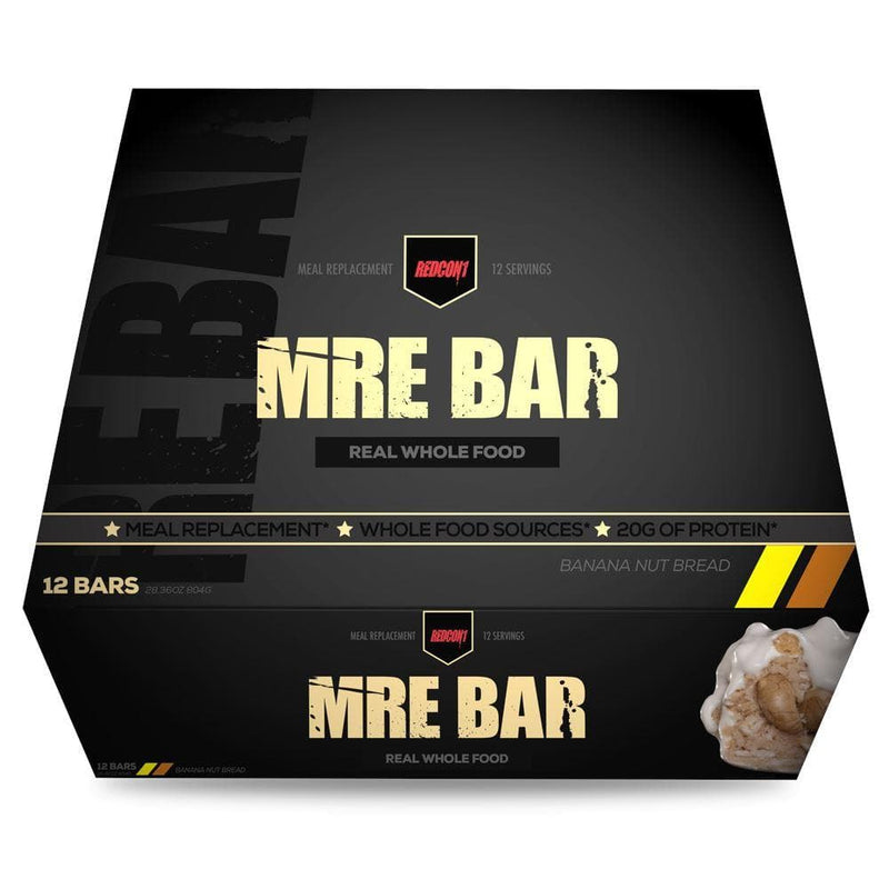 Redcon1 - MRE Bar (Box Of 12) Snack Foods Redcon1 BANANA NUT BREAD 12 Bars 