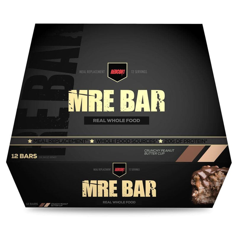 Redcon1 - MRE Bar (Box Of 12) Snack Foods Redcon1 CRUNCHY PEANUT BUTTER CUP 12 Bars 