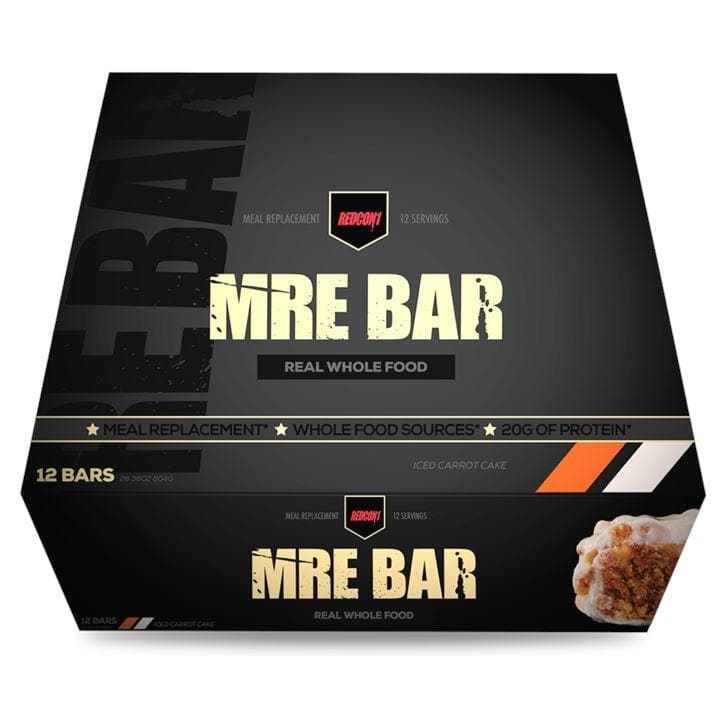 Redcon1 - MRE Bar (Box Of 12) Snack Foods Redcon1 Iced Carrot Cake 12 Bars 