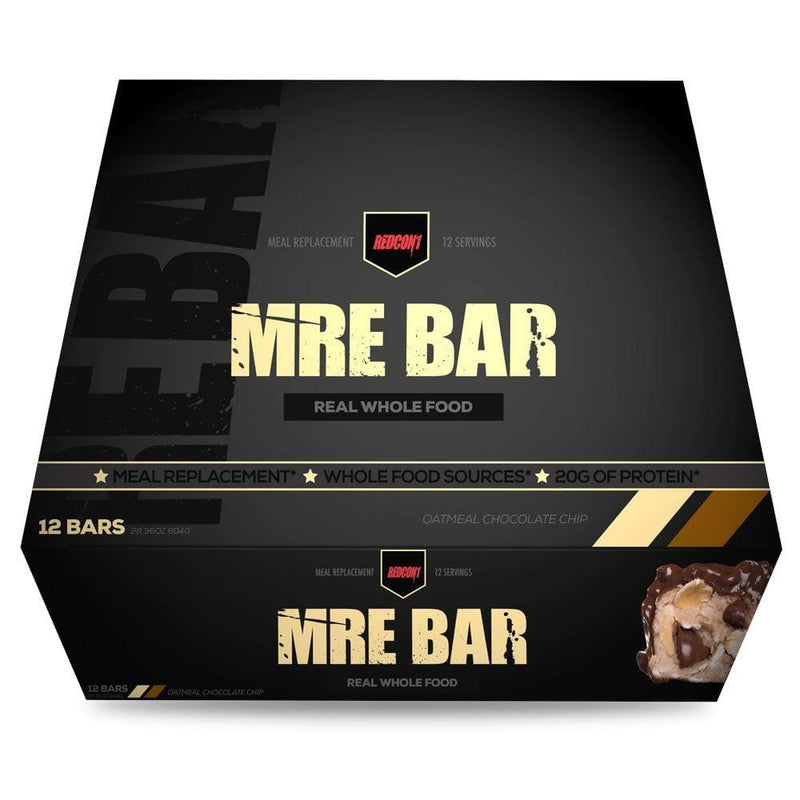Redcon1 - MRE Bar (Box Of 12) Snack Foods Redcon1 OATMEAL CHOCOLATE CHIP 12 Bars 