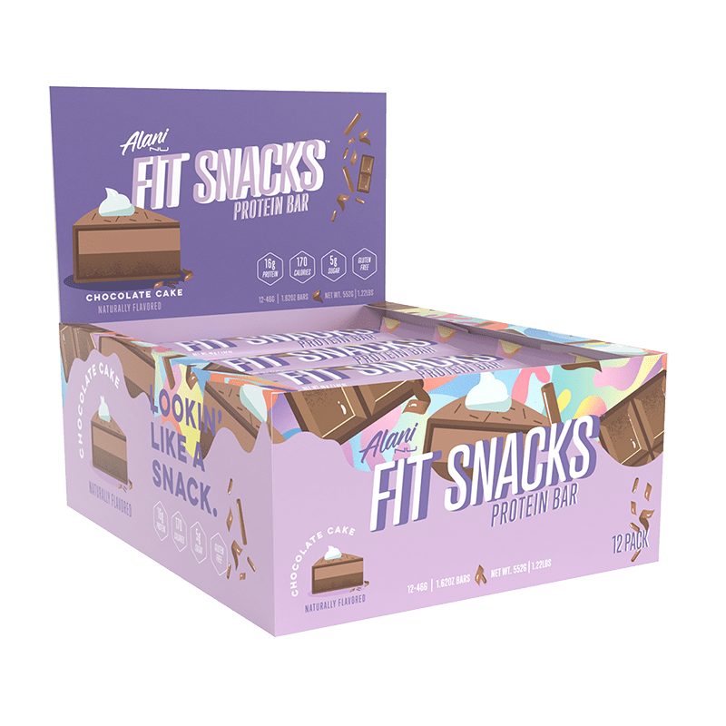Alani Nu Snack Foods Chocolate Cake Alani Nu Fit Snacks Protein Bar (12 Pack)