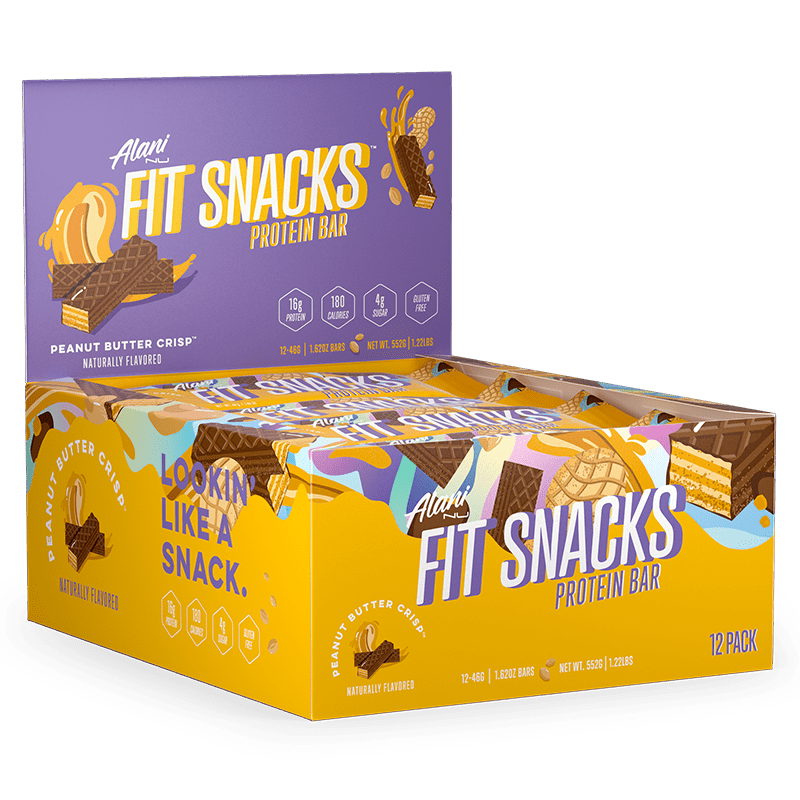 Alani Nu Snack Foods Peanut Butter Crisp Alani Nu Fit Snacks Protein Bar (12 Pack)