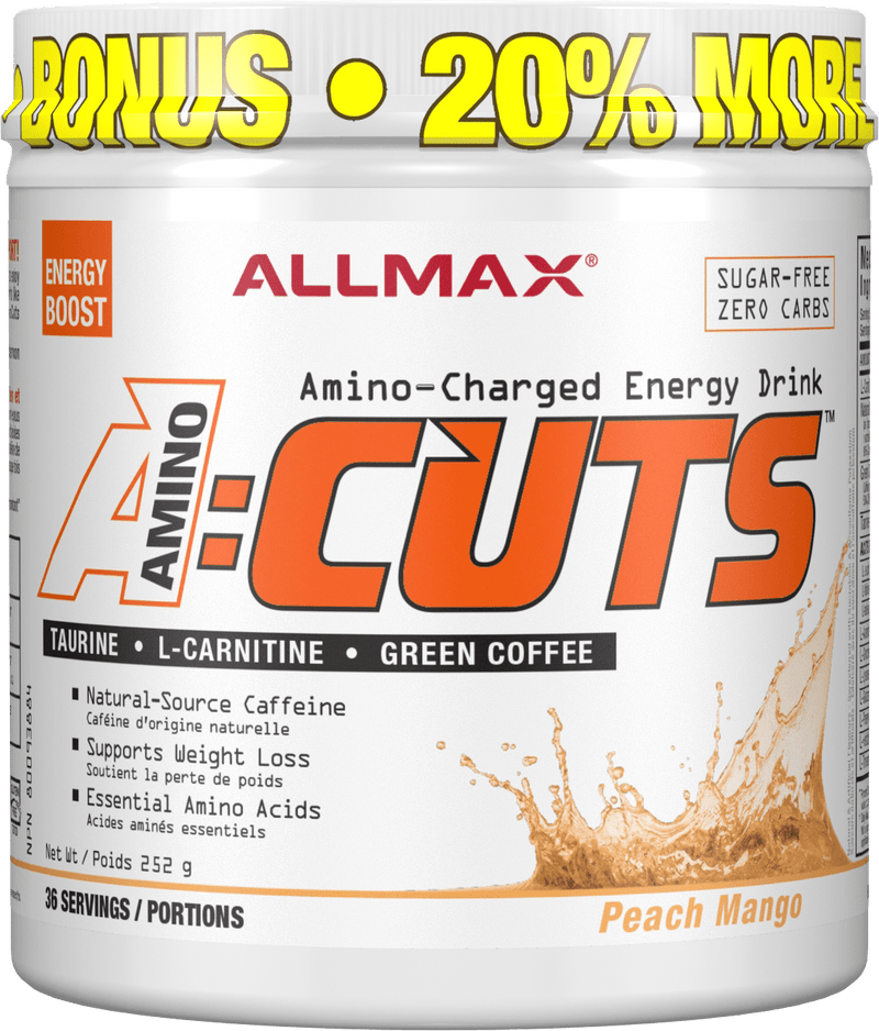 Allmax Pre Workout Peach Mango Allmax - Acuts Amino Charged Energy Drink (252g)