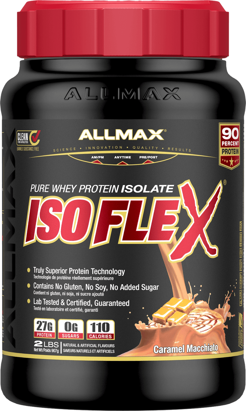 Allmax Whey Isolate Protein Caramel Macchiato Allmax - Isoflex Whey Isolate Protein (2lb)