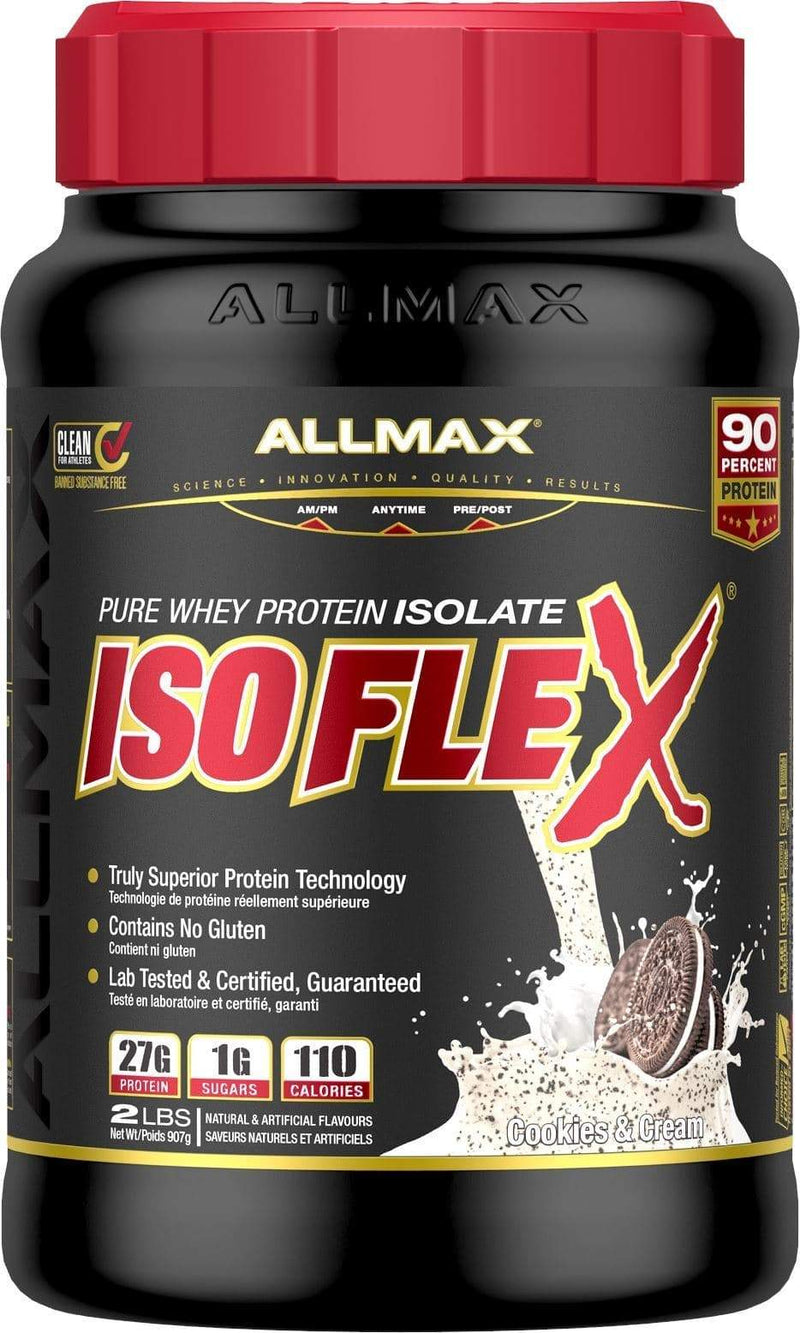 Allmax - Isoflex Whey Isolate Protein (2lb) Whey Isolate Protein Allmax Cookies & Cream 