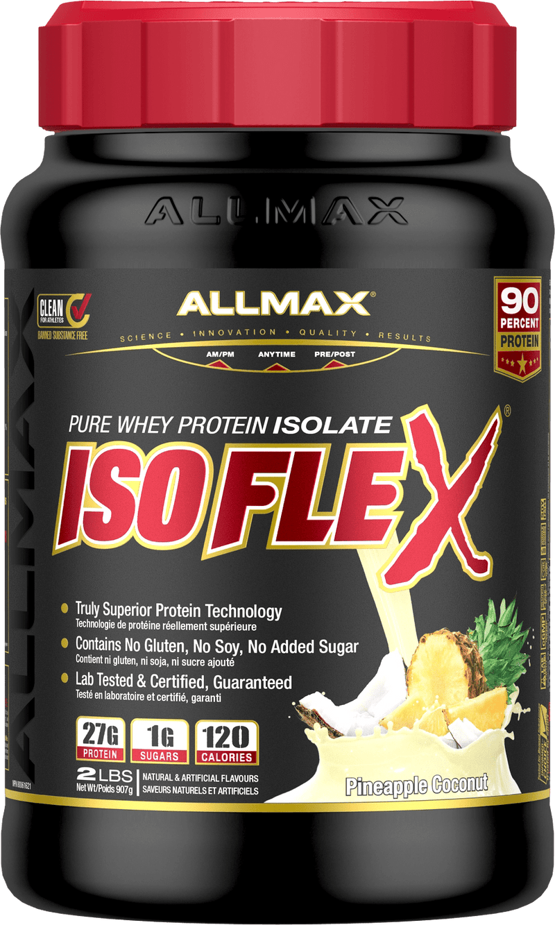Allmax Whey Isolate Protein Pineapple Coconut Allmax - Isoflex Whey Isolate Protein (2lb)