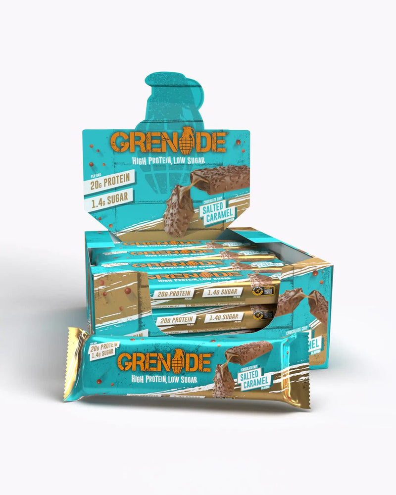 Grenade protein snack bar Chocolate Chip Salted Caramel Grenade - Carb Killa 20g Protein Bar (Box of 12 x 60g)