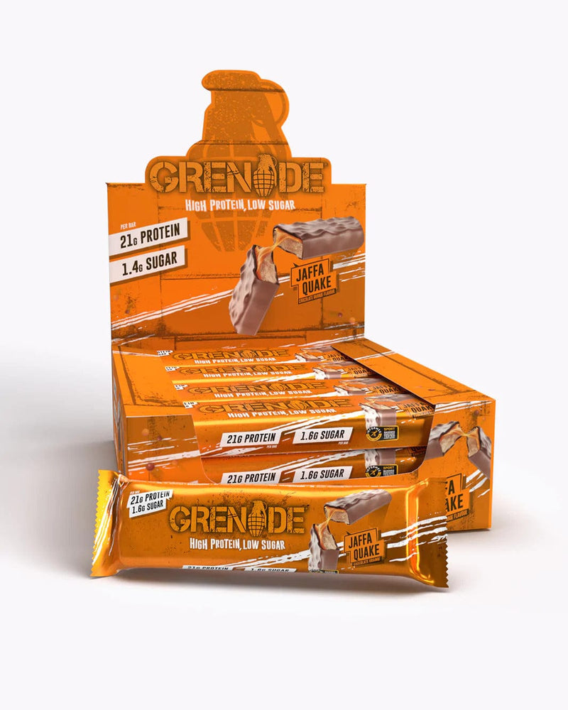 Grenade protein snack bar Jaffa Quake (Chocolate Orange) Grenade - Carb Killa 20g Protein Bar (Box of 12 x 60g)