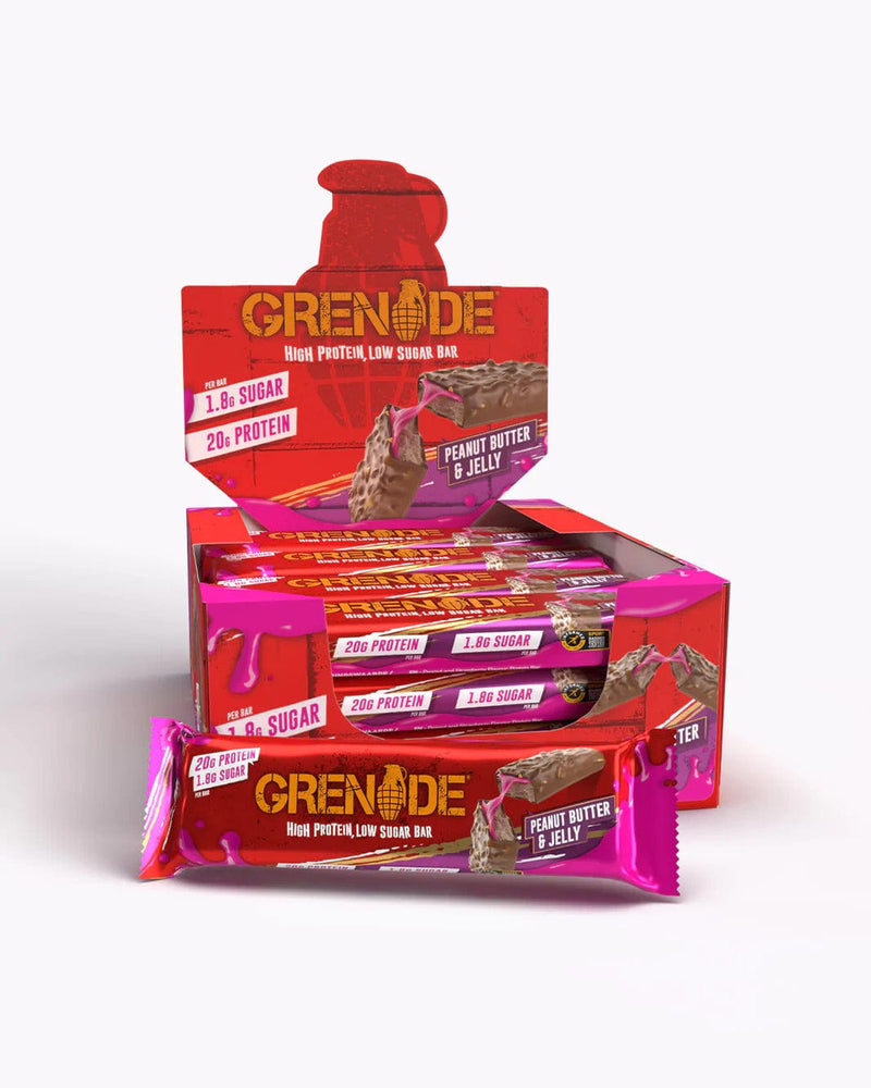 Grenade protein snack bar Peanut Butter & Jelly Grenade - Carb Killa 20g Protein Bar (Box of 12 x 60g)