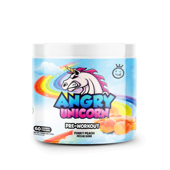 Yummy Sports Pre Workout Funky Peach Yummy Sports - Angry Unicorn (Pre-Workout  (60 servings - 270g)